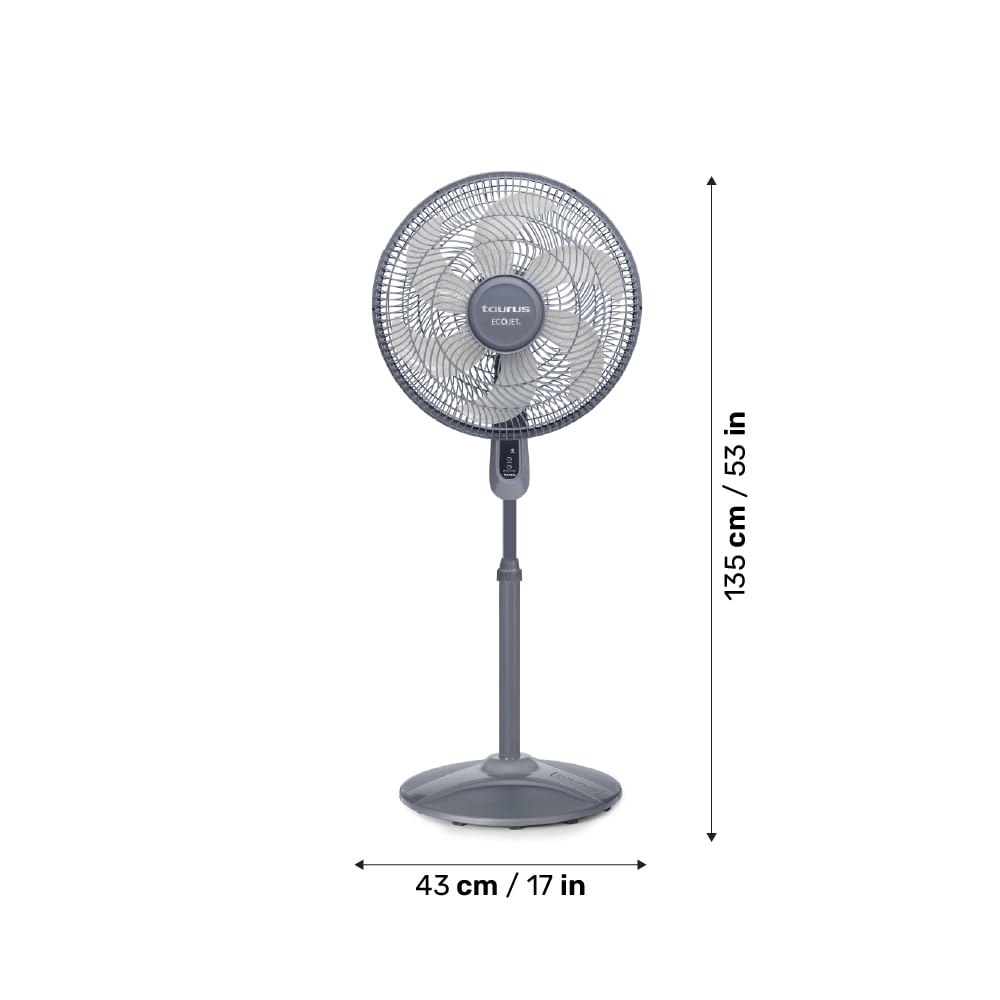 16” Pedestal Fan with Remote, Oscillating Standing Fan R388738