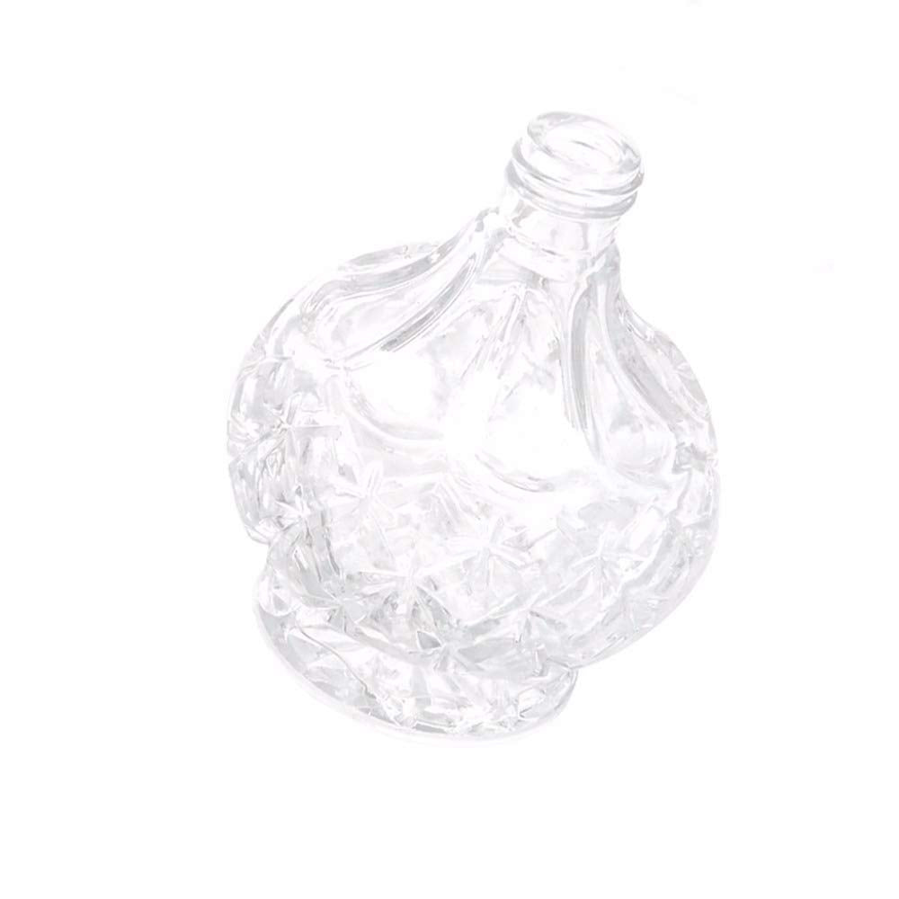 80ml Clear Crystal Perfume Bottle Gold Spray Atomizer Refillable Glass B809