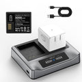 2-Pack Rechargeable Batteries with Charging Station O9673