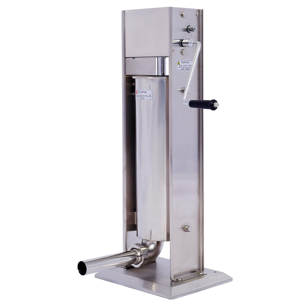 Stainless Steel Vertical Sausage Stuffer 15Lb 4 Nozzles N589