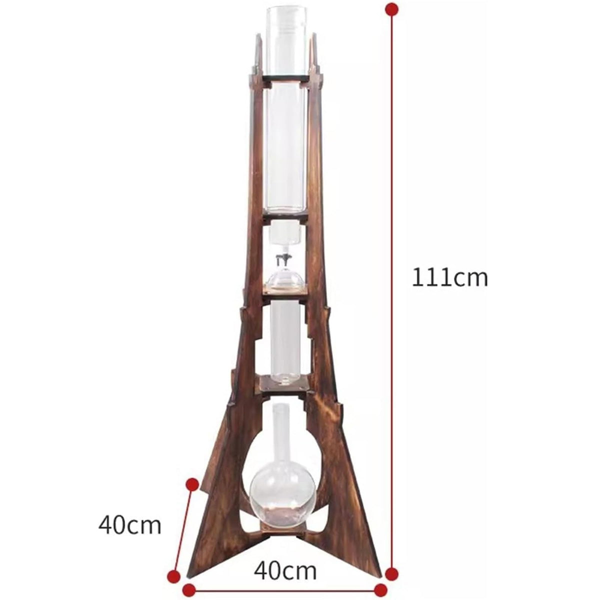 Cold Drip Coffee Maker with Double Stainless Steel Valve 8-10 Cups F272030