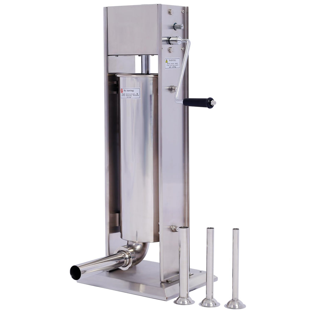 Stainless Steel Vertical Sausage Stuffer 15Lb 4 Nozzles N589