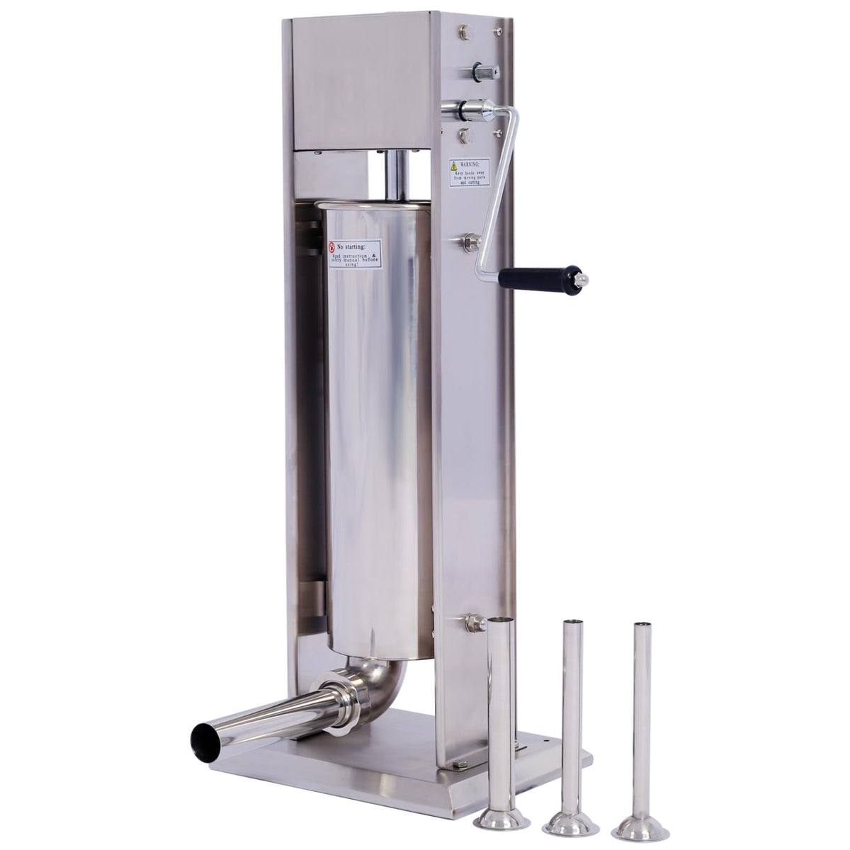 Stainless Steel Vertical Sausage Stuffer 15Lb 4 Nozzles N589