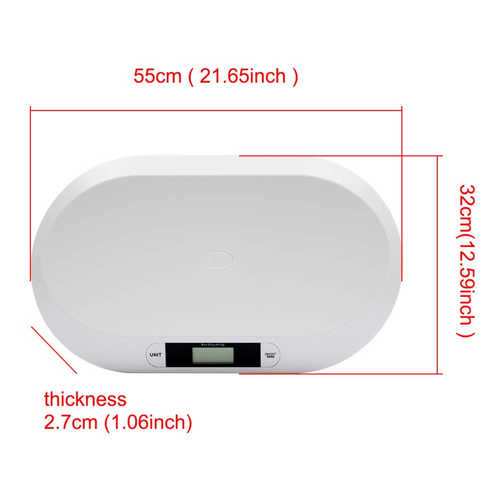 Electronic Digital Baby Scale 44LBS White Y708