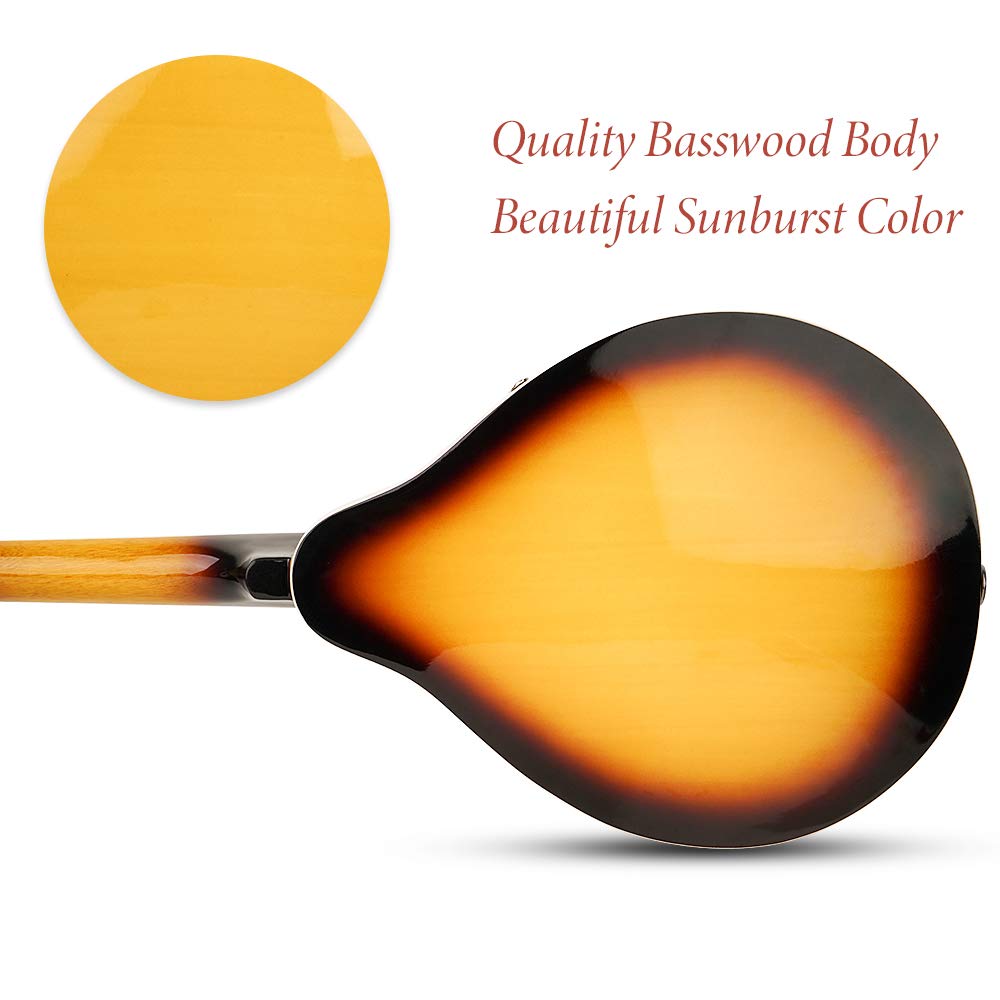 Sunburst 8 String Acoustic Mandolin O398727