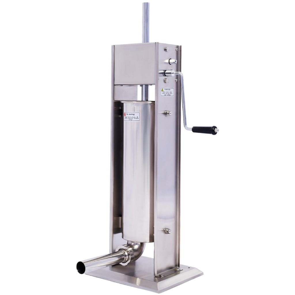 Stainless Steel Vertical Sausage Stuffer 15Lb 4 Nozzles N589