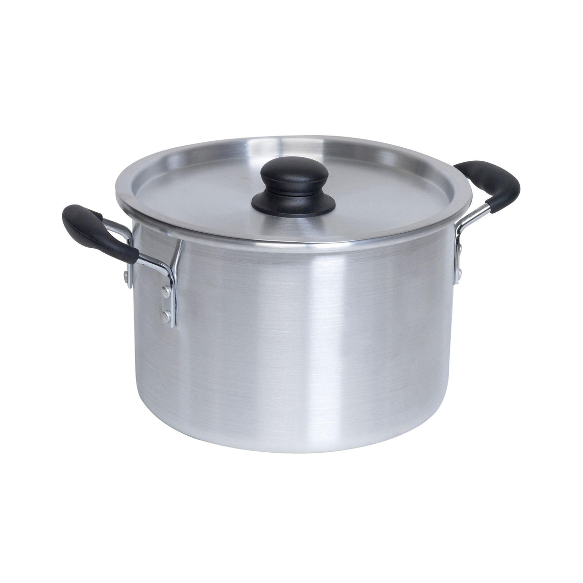 Silver 8 Quart Aluminum Stock Pot with Lid C5258