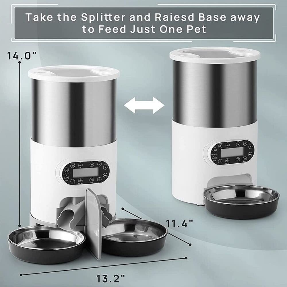 Automatic 4.5 Liters Dry Food Dispenser 2L Water V967875