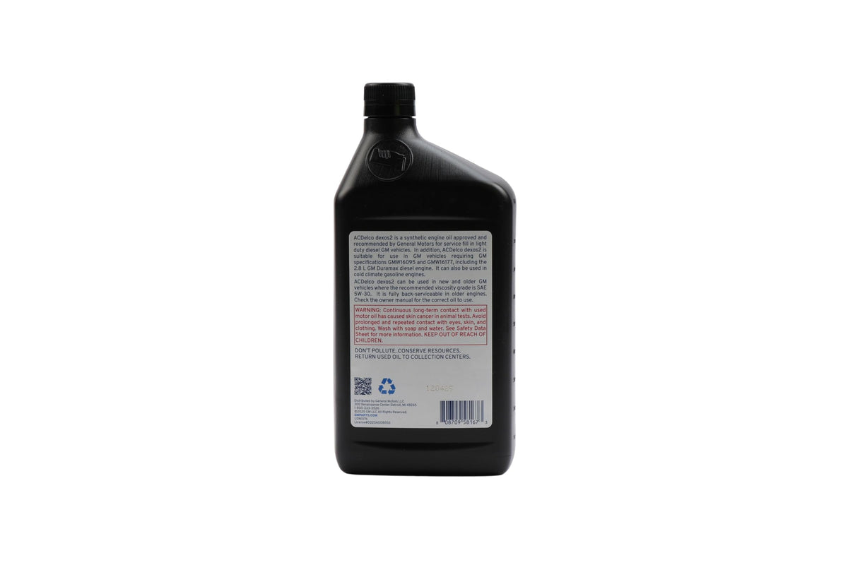 Full Synthetic 5W-30 Motor Oil - 1 qt T12134