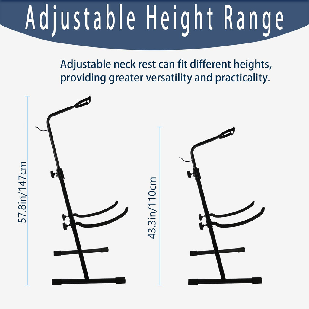 Double Bass Stand, Sturdy and Portable Upright Bass, Black B355440