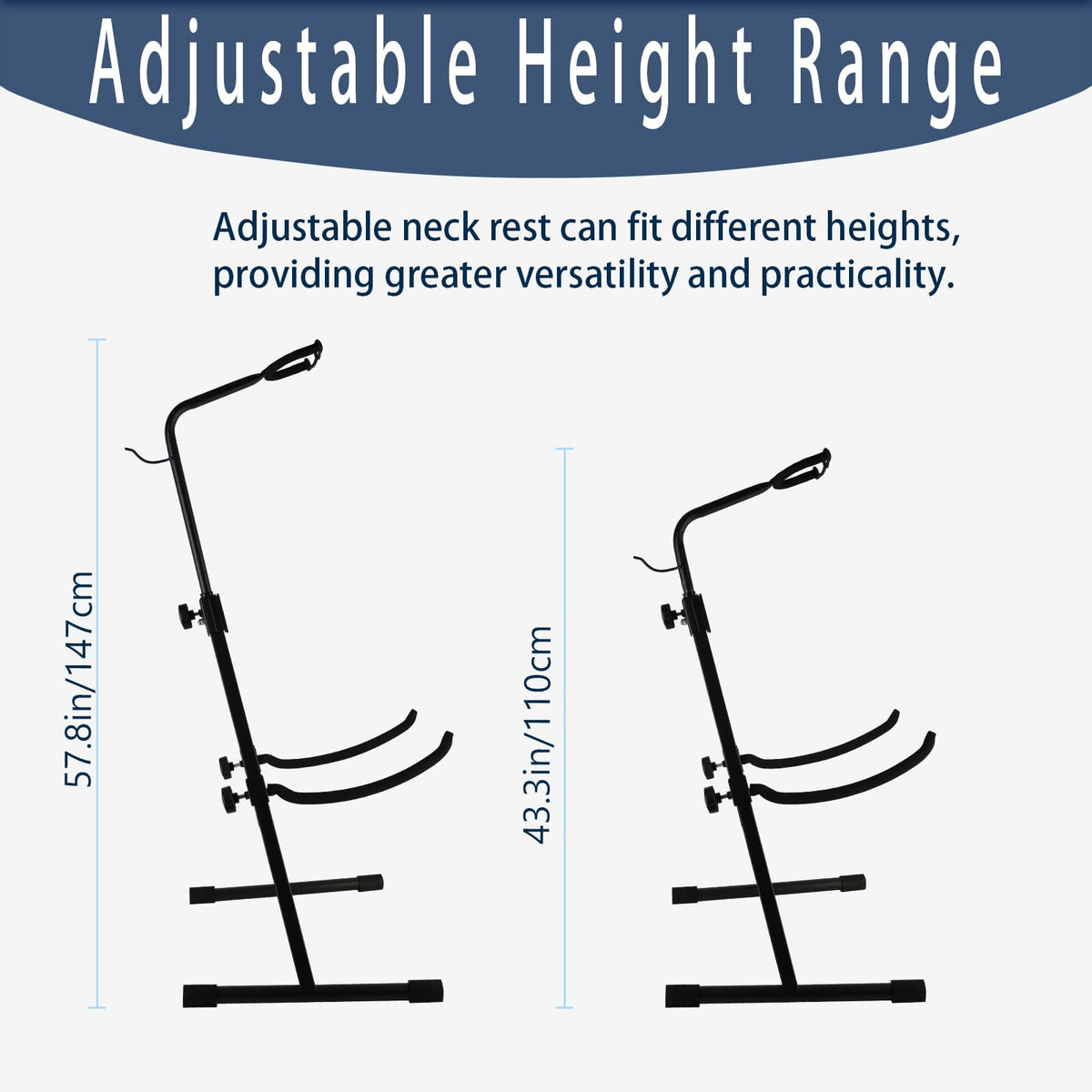 Double Bass Stand, Sturdy and Portable Upright Bass, Black B355440