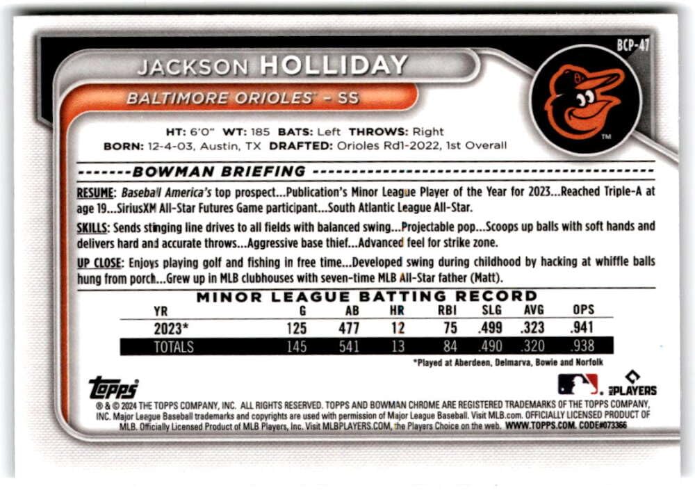 Baseball Trading Card L314