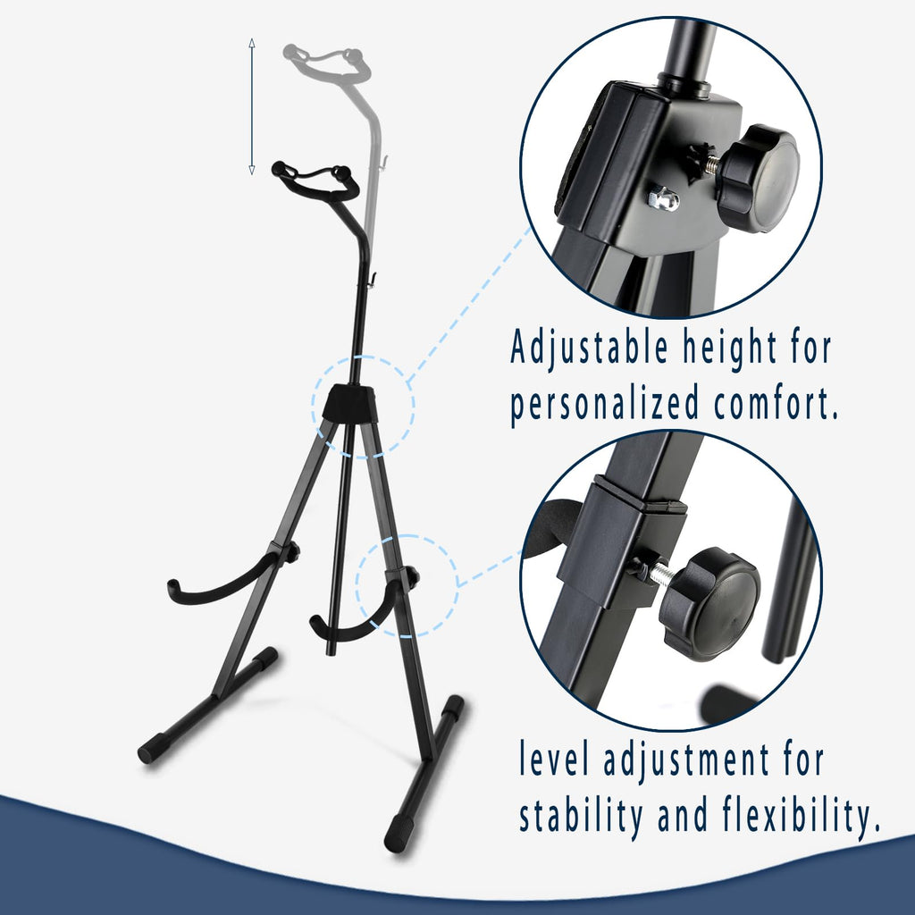 Double Bass Stand, Sturdy and Portable Upright Bass, Black B355440
