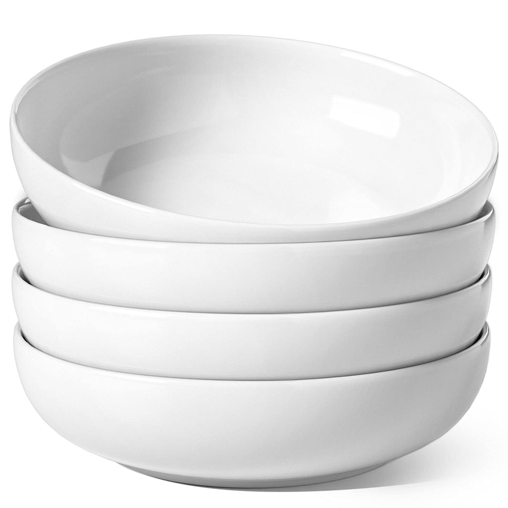 45 oz White Pasta Bowls Set of 4 T982