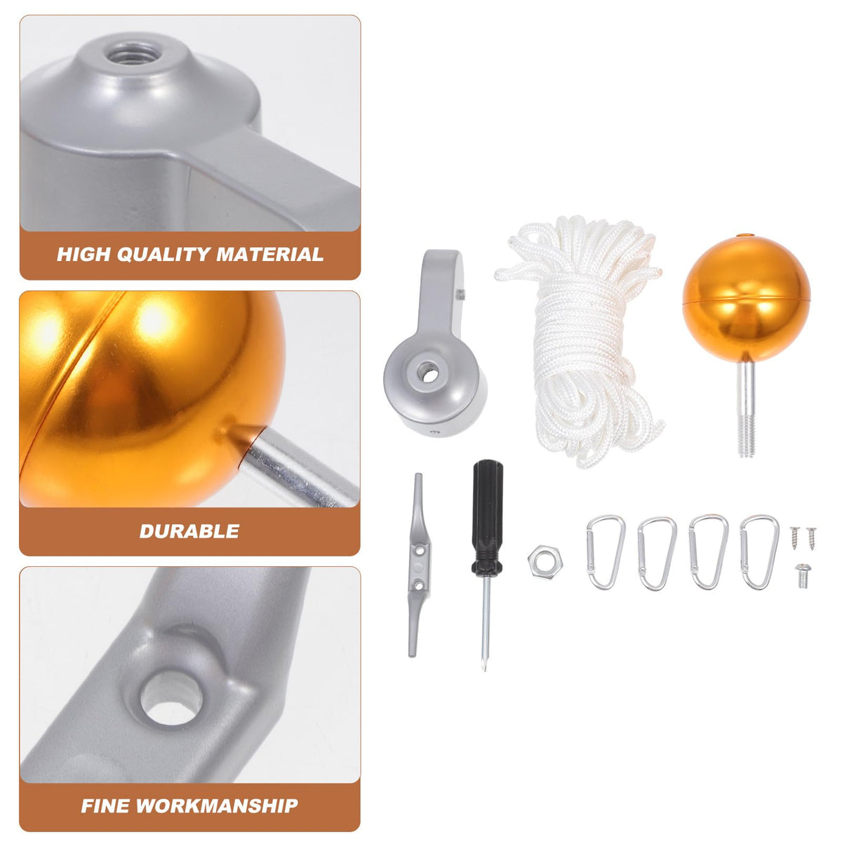Heavy Duty Flagpole Kit Metal Repair Parts B799565