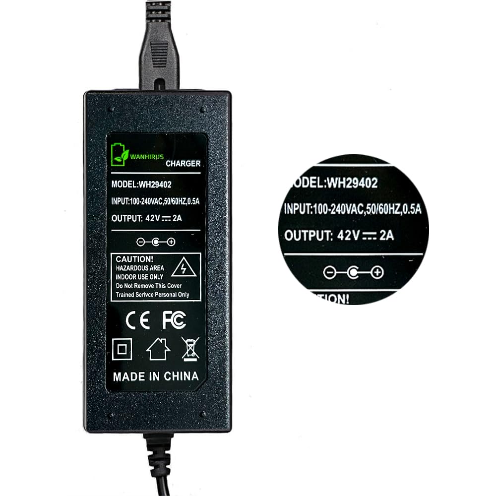 42V 2A Charger for 36V Lithium Battery 5.5mm x 2.5mm K607