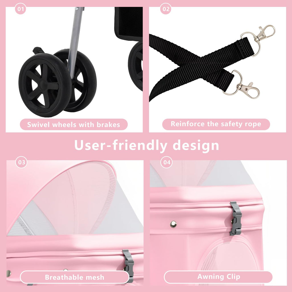 Pink Pet Stroller X388999