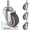 1.25" M6 Swivel Casters, 4 Pcs B23068
