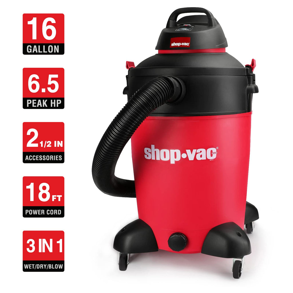 16 Gallon 6.5 Peak HP Wet/Dry Vacuum G61663