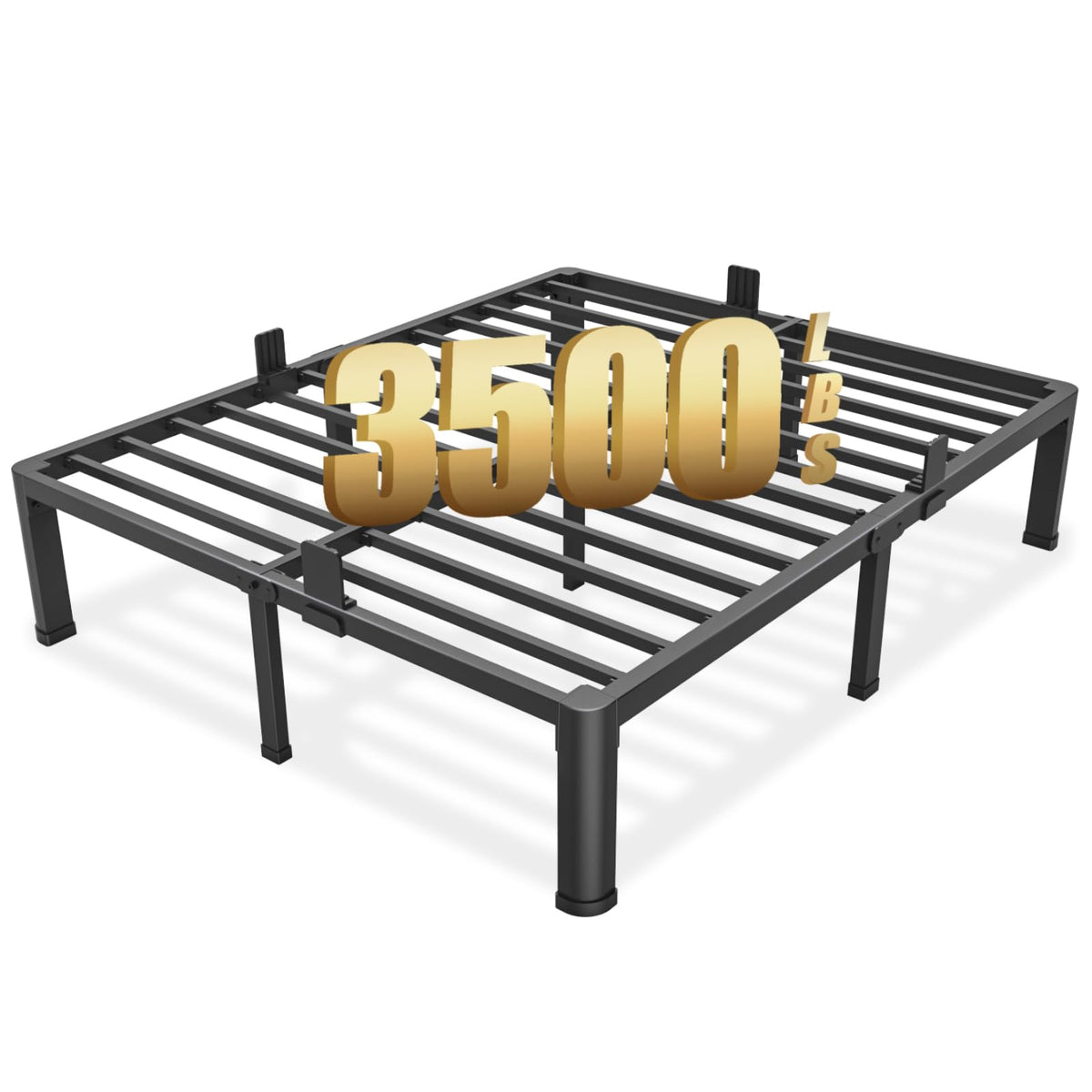 Queen Size 14 Inch Metal Platform Bed Frame S357478