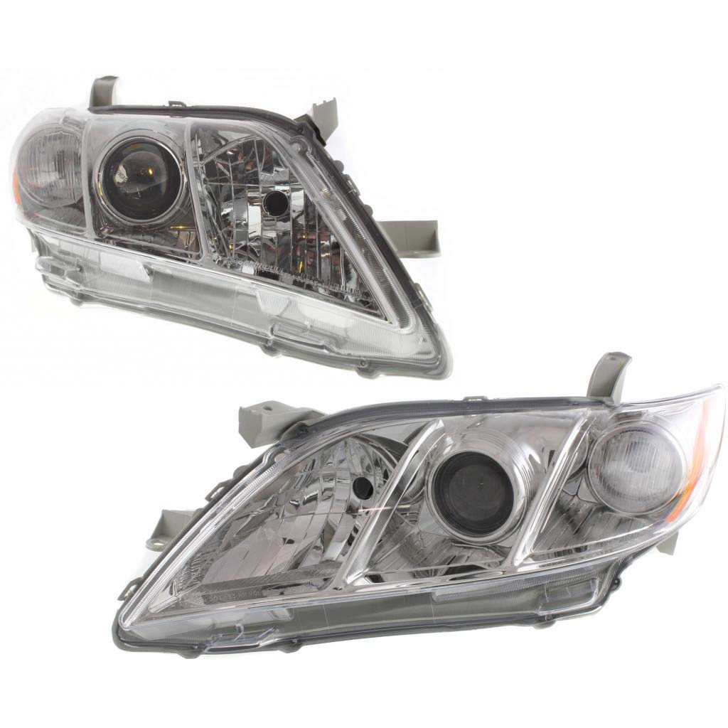 2007 2008 2009 Toyota Camry Headlight Assembly Pair Driver and Passenger Side DOT Certified O63720