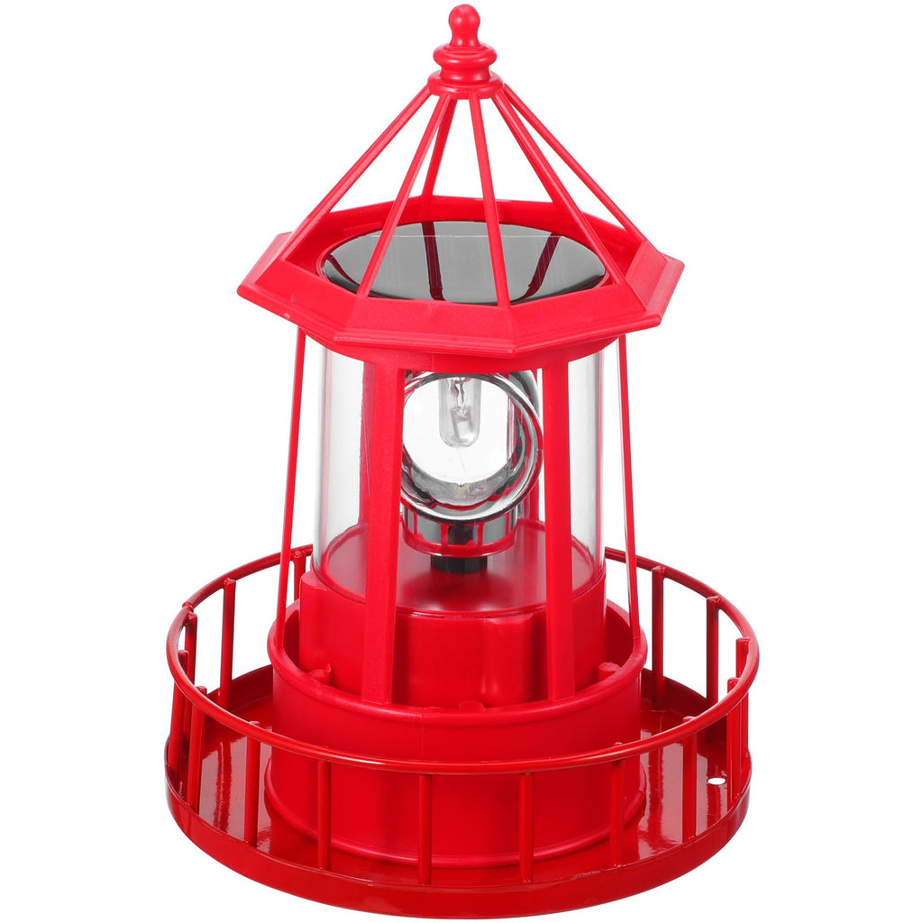 Rotating Metal Solar Lighthouse M452