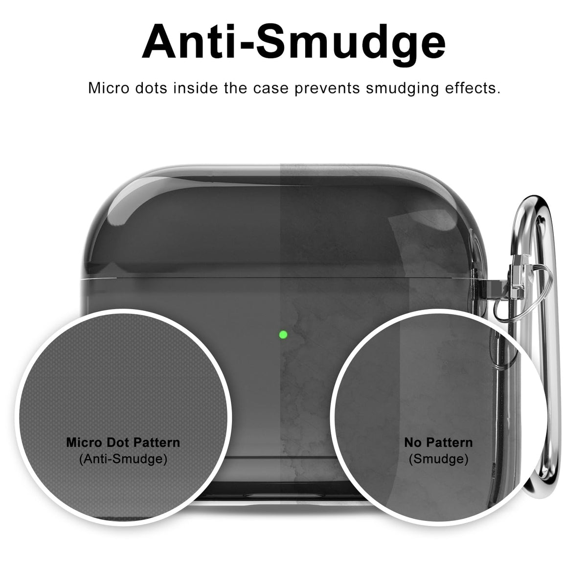 Clear Hard Plastic Airpods 3 Case with Keychain X32054