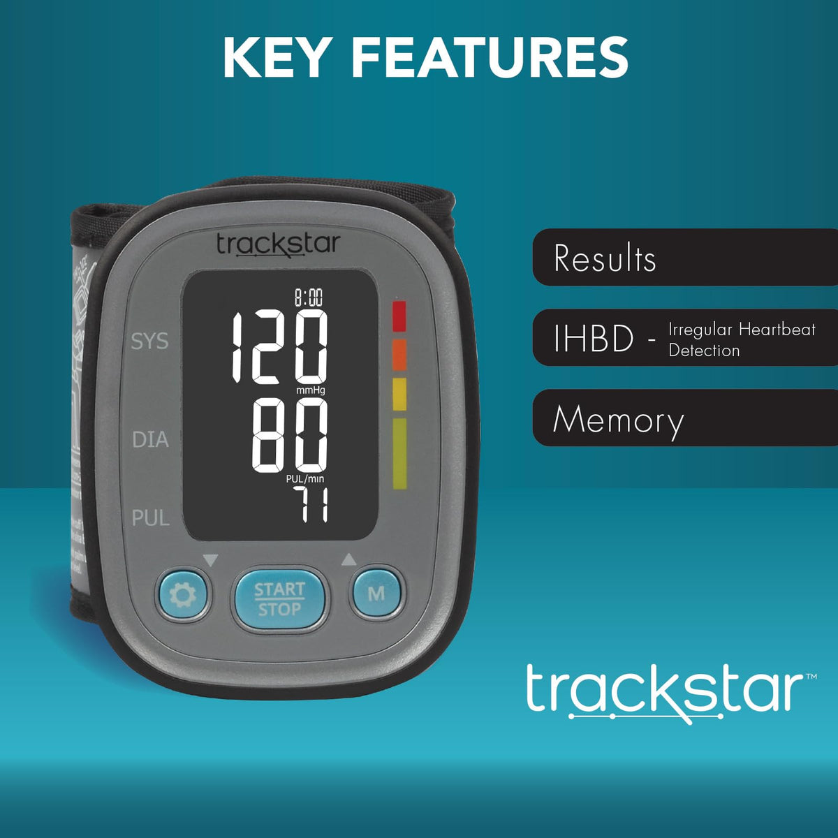Smart Adult Wrist Blood Pressure Monitor E49248