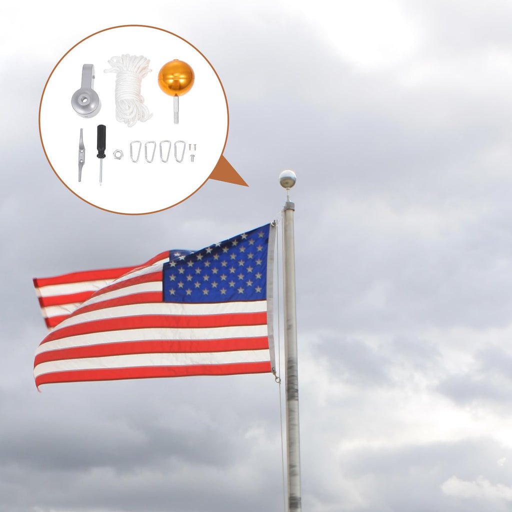 Heavy Duty Flagpole Kit Metal Repair Parts B799565