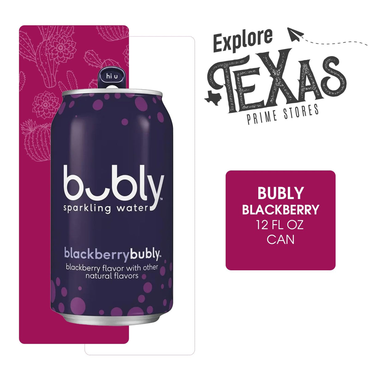 Blackberry Flavored Sparkling Water 20-Pack 12 fl oz Aluminum Can D5075