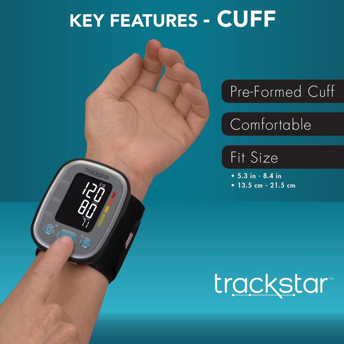 Smart Adult Wrist Blood Pressure Monitor E49248