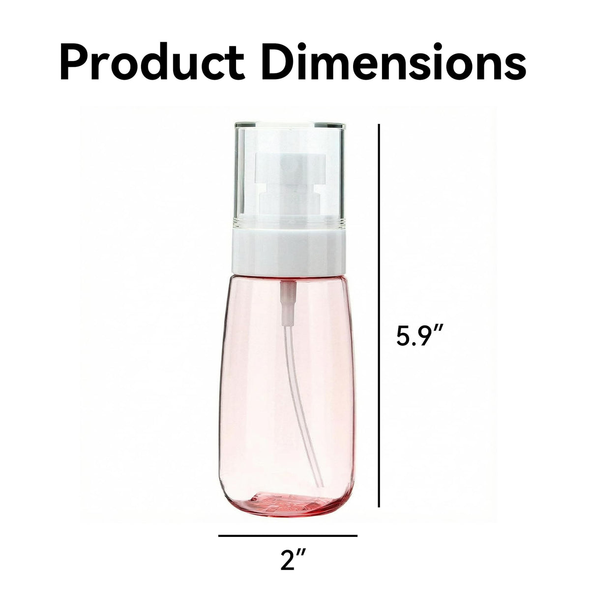 Pink 80ml Refillable Fine Mist Spray Bottle V762