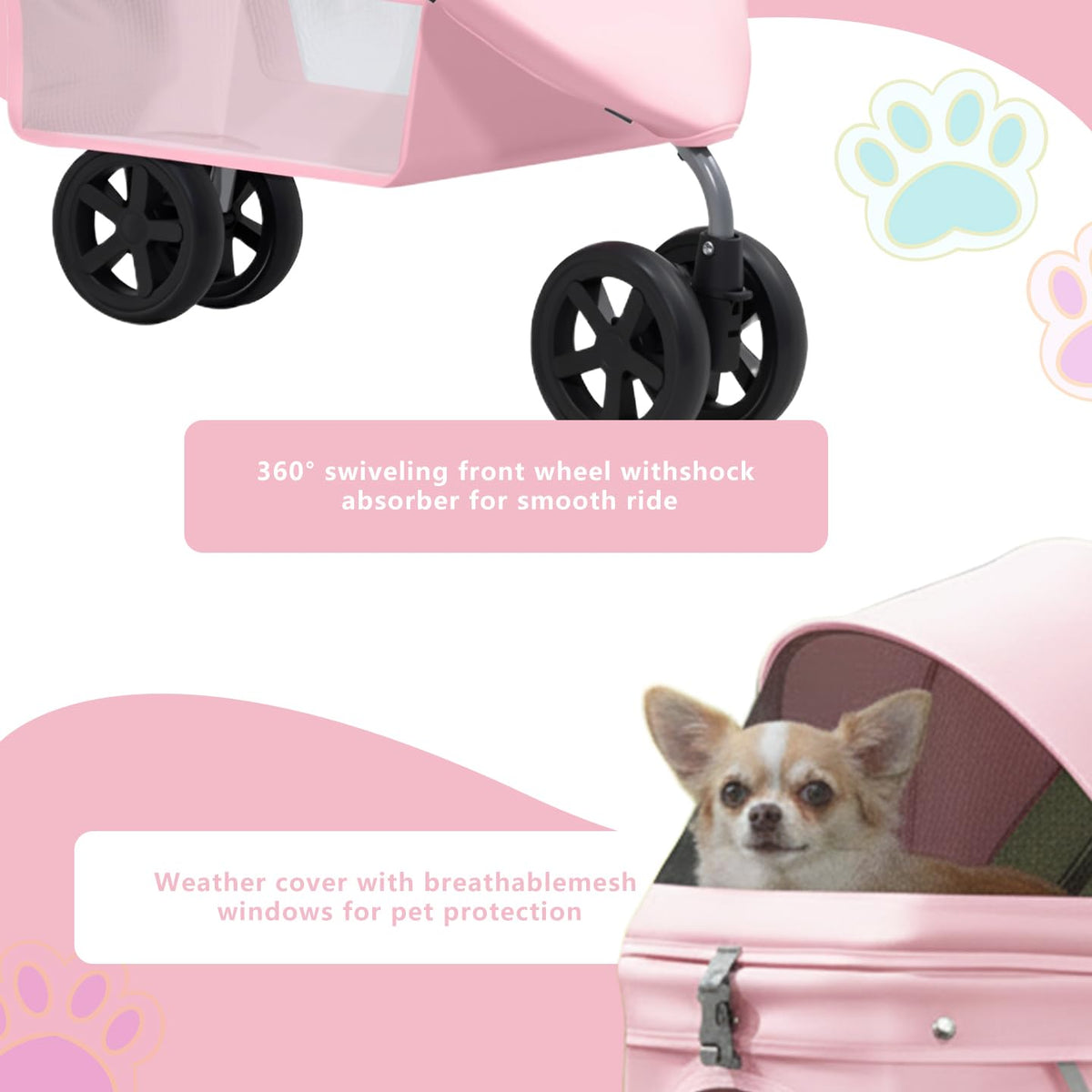 Pink Pet Stroller X388999