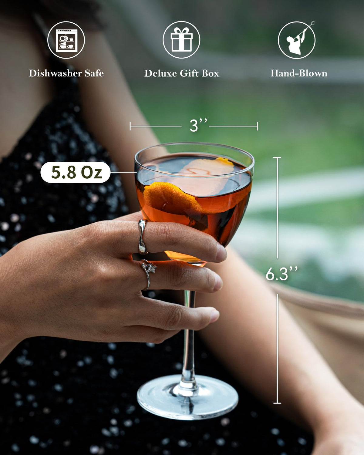 Set of 2 Cocktail Glasses C3188