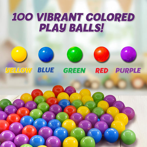 100 Count Multi Colored Play Balls C192