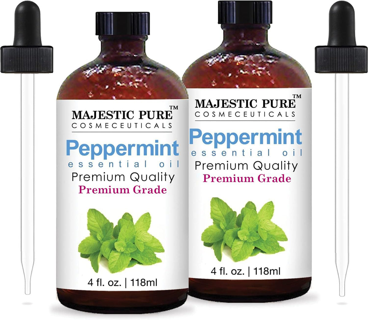 Peppermint and Eucalyptus Essential Oil 4 fl oz Pack of 2 Y4774