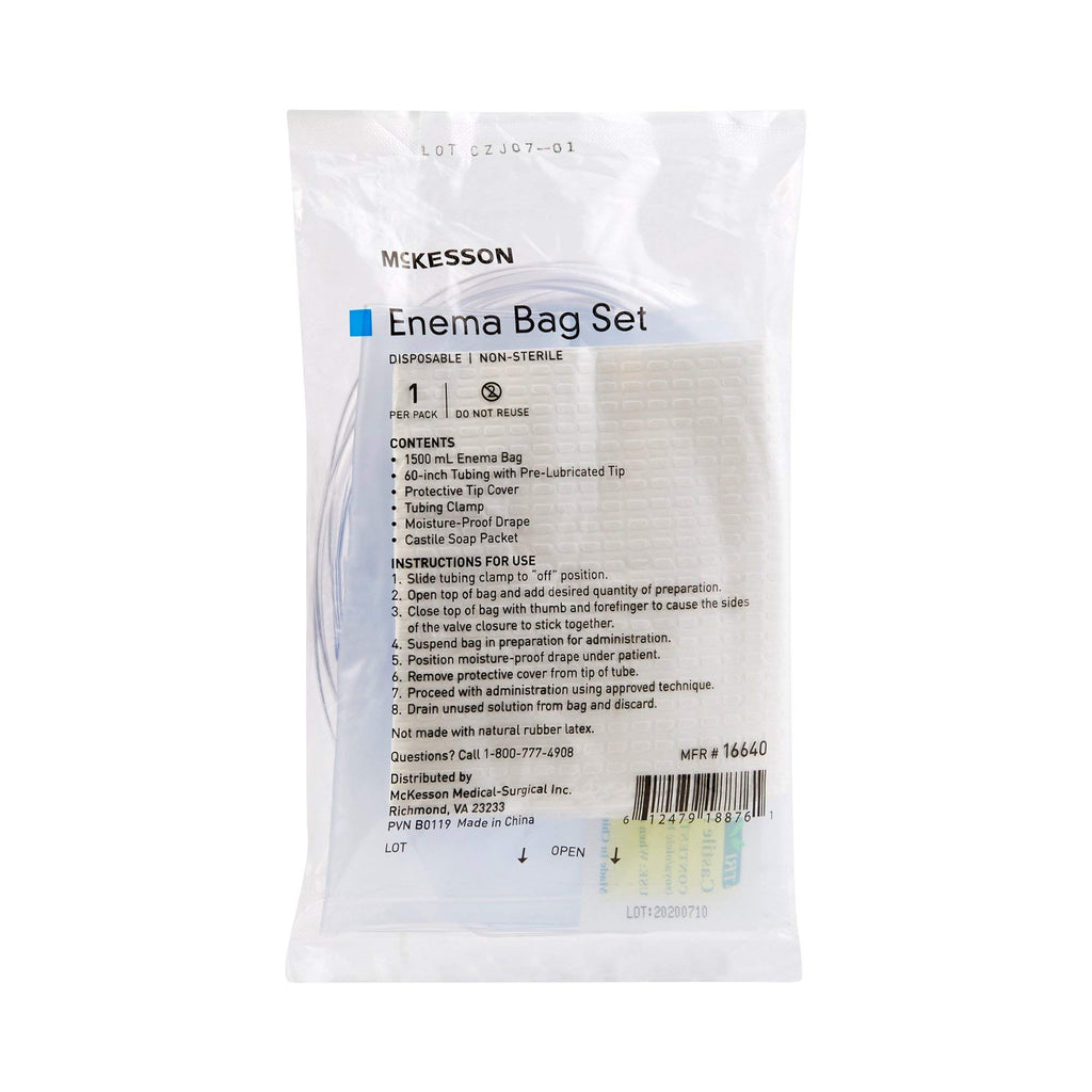 Non-Sterile Single Use Disposable Enema Bag Set 50 Count O726