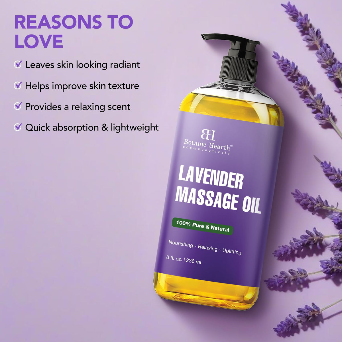 Lavender Massage Oil 8 Fl Oz X597702
