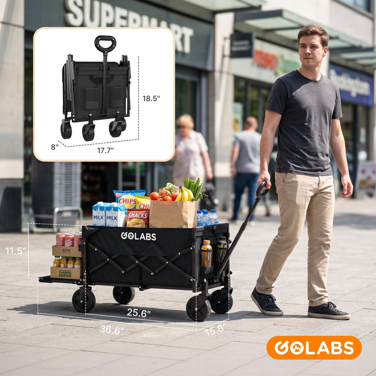 Collapsible Folding Wagon Cart G8632
