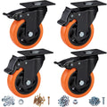 4" Heavy Duty Caster Wheels Set of 4 B4681