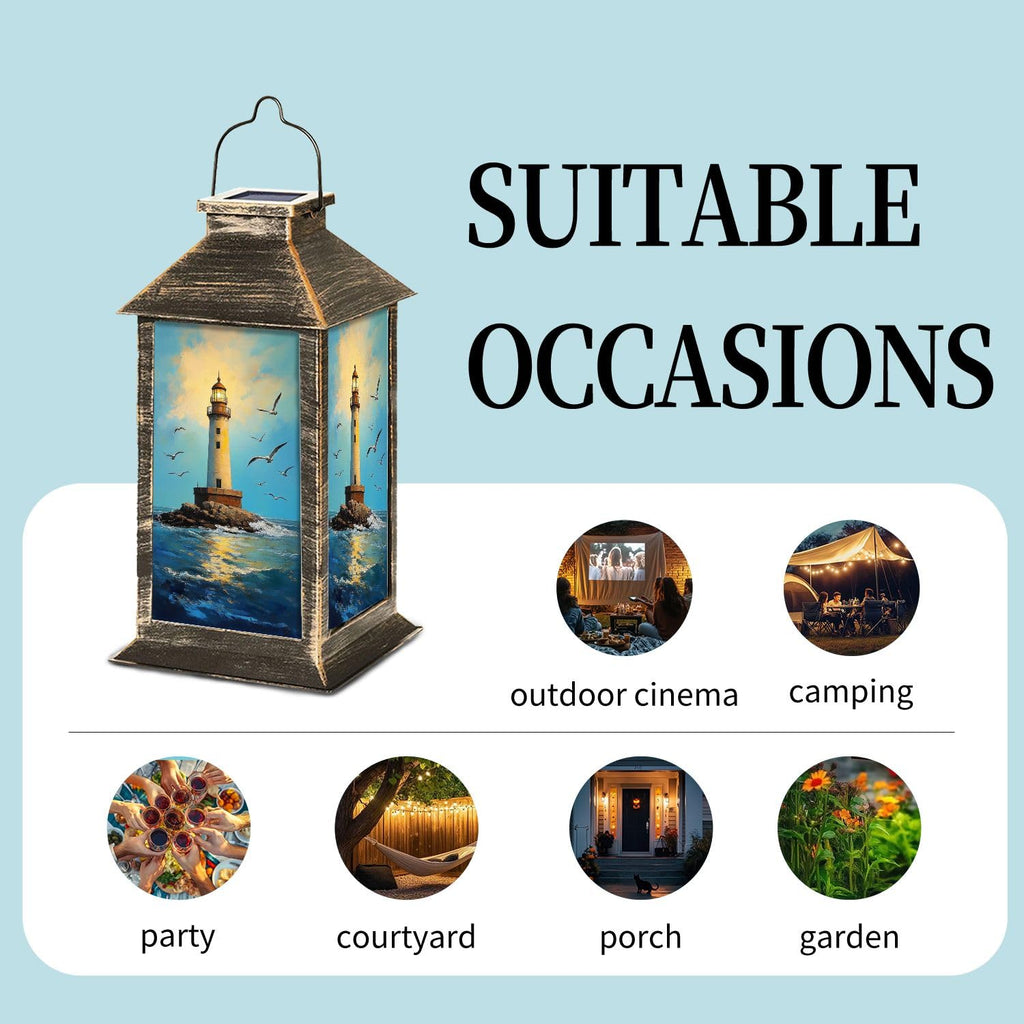Waterproof Solar Powered Hanging Lantern Q6424