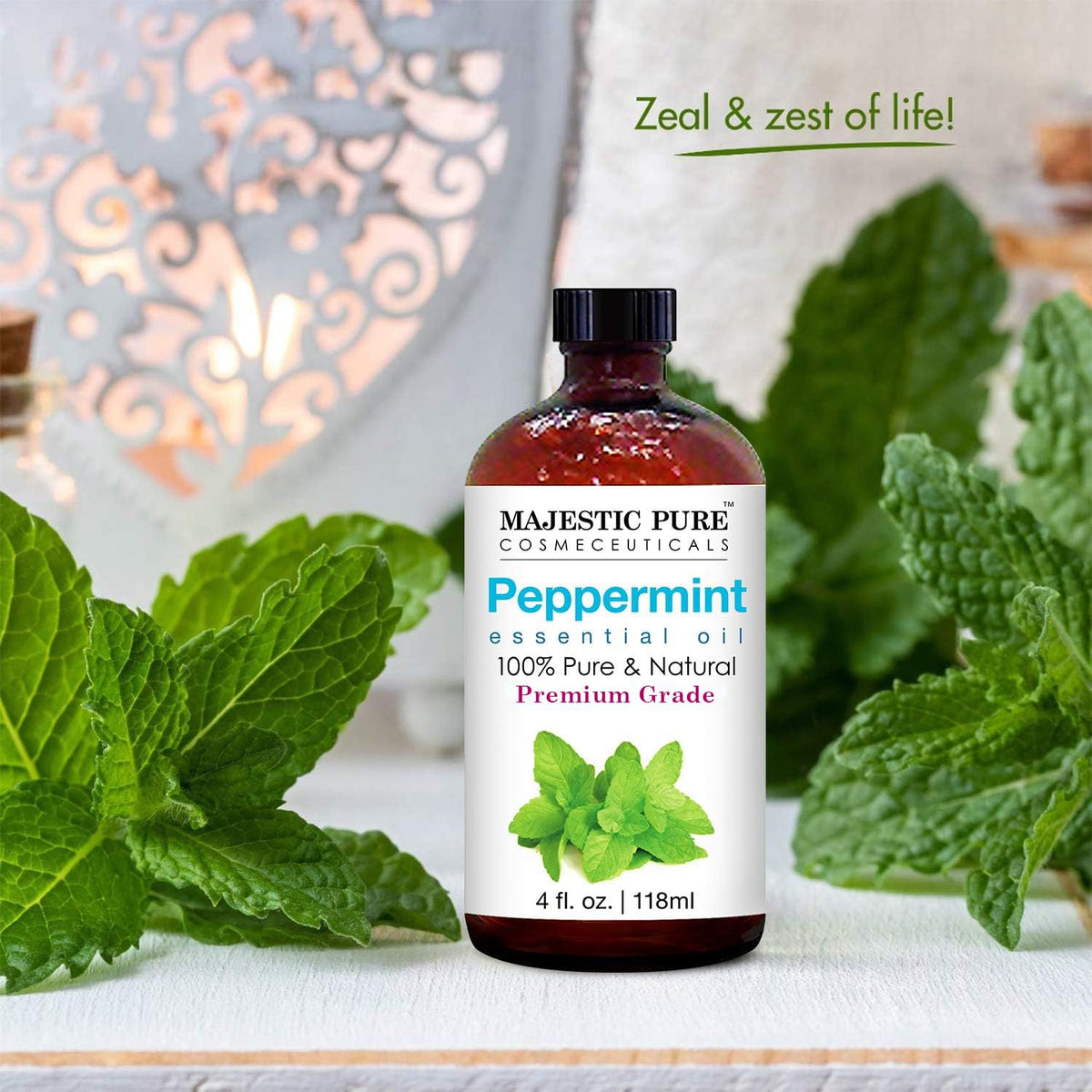 Peppermint and Eucalyptus Essential Oil 4 fl oz Pack of 2 Y4774