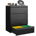 Metal File Cabinet with Lock, 4 Drawer Heavy Duty Office Storage Cabinet R893072