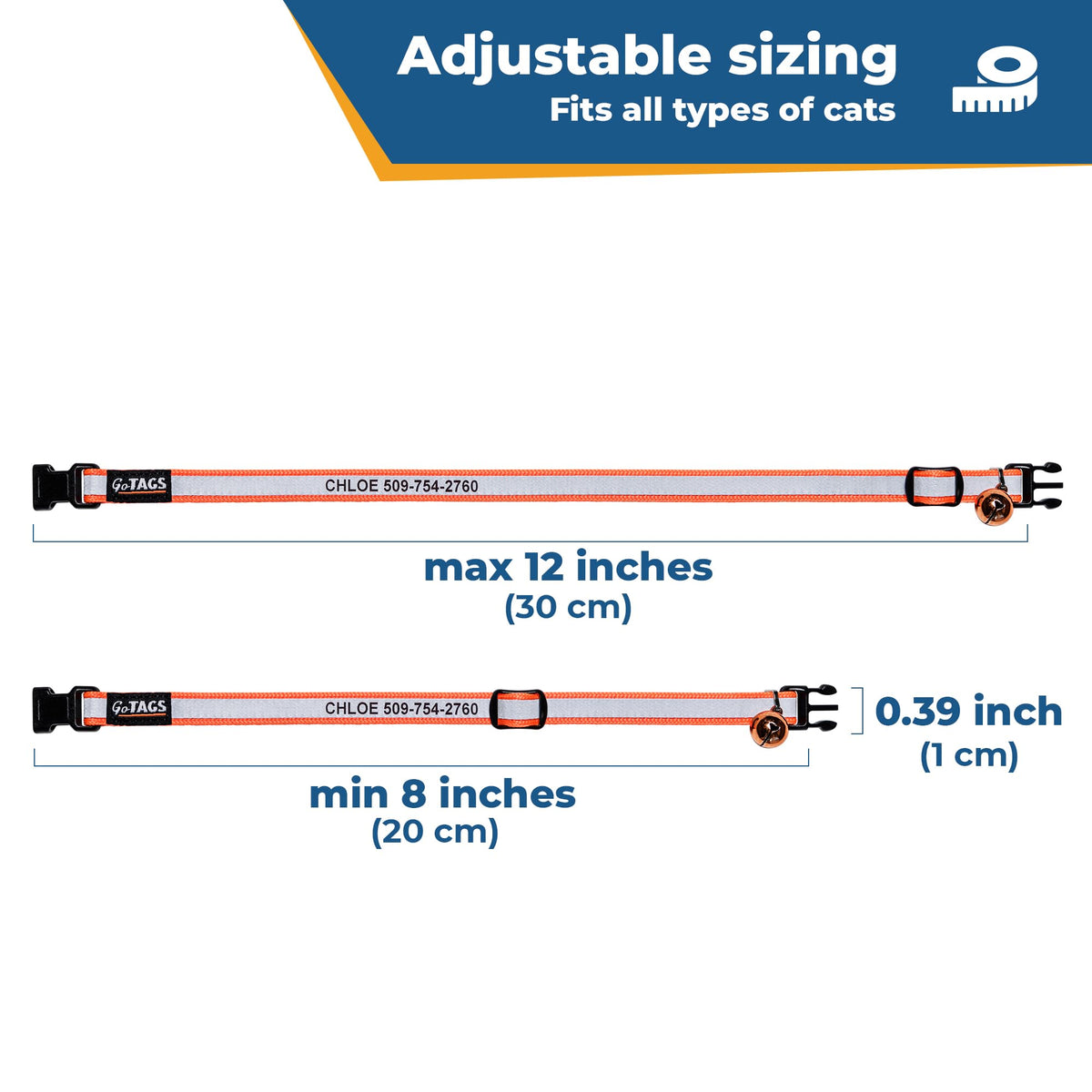 Reflective Cat Collar L240