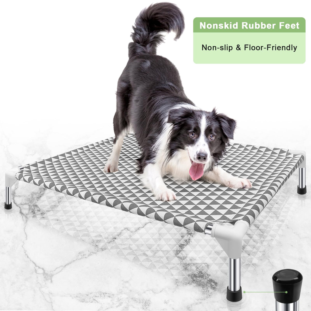 Medium Cotton Elevated Outdoor Dog Bed N7135