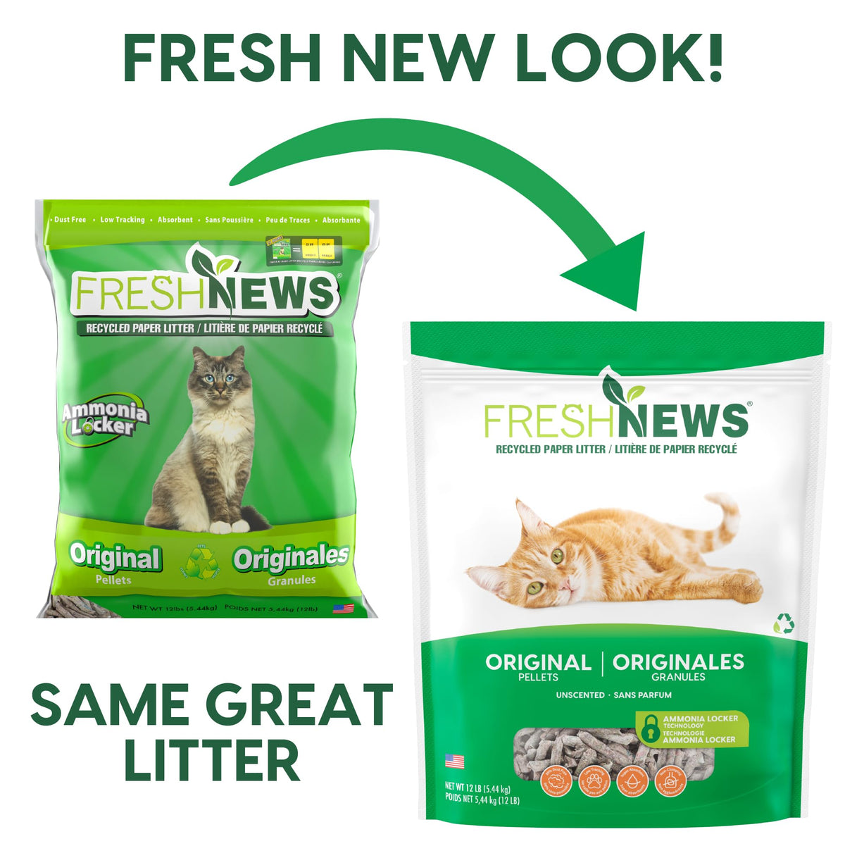 Paper Non-Clumping Cat Litter 12 Pound E338