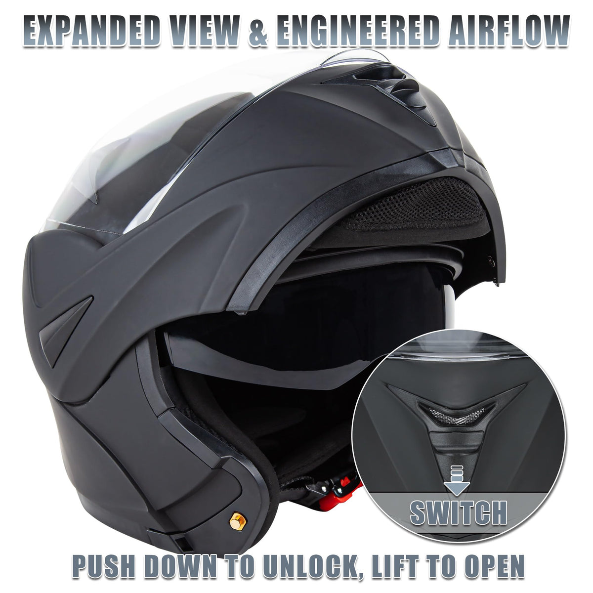 Small DOT Approved Flip Up Full Helmet G94073