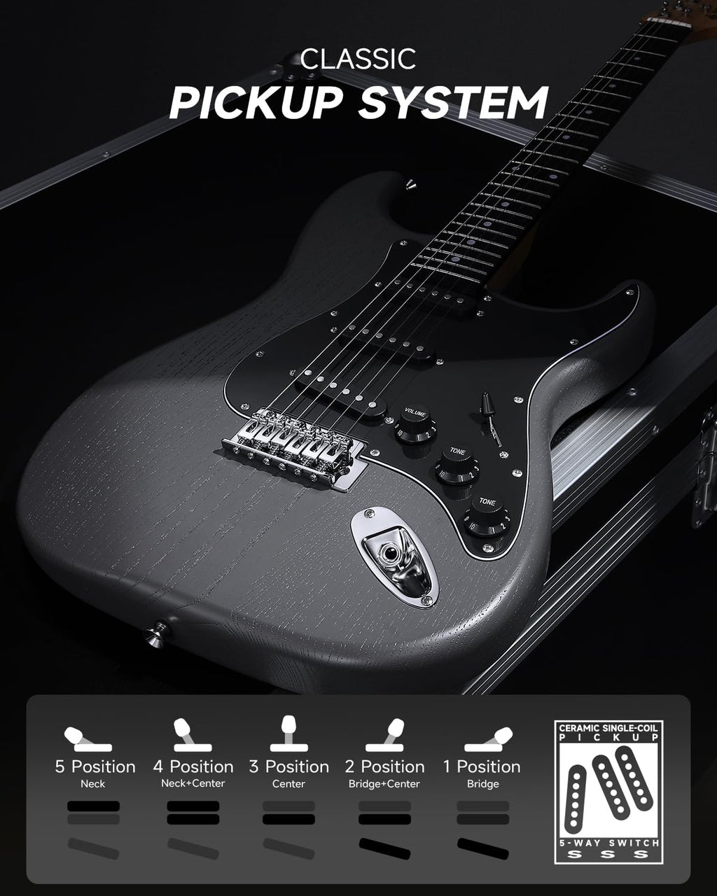 39” Electric Guitar Kit with Amp W58428