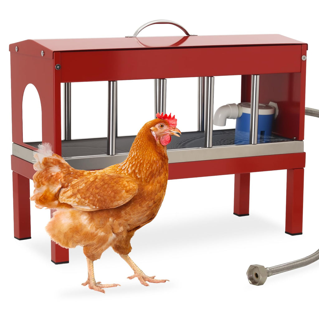 Automatic Stainless Steel Poultry Waterer Dispenser Z30878