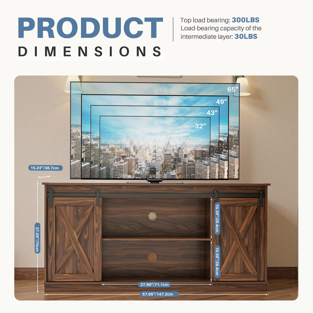 Farmhouse TV Stand for 65" TV C402465